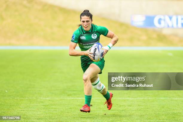 Amee Leigh Crowe of Ireland during the Grand Prix Series - Rugby Seven match between Ireland and Poland on June 29, 2018 in Marcoussis, France.