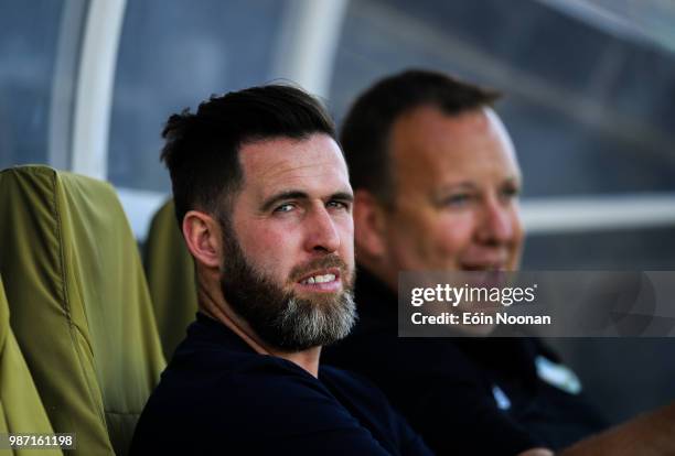 Dublin , Ireland - 29 June 2018; Shamrock Rovers manager Stephen Bradley ahead of the SSE Airtricity League Premier Division match between Shamrock...