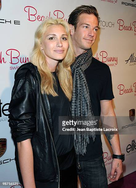 Lisa-Marie Kohrs and Sean Brosnan attend the Beach Bunny Swimwear's grand opening party on April 27, 2010 in Los Angeles, California.