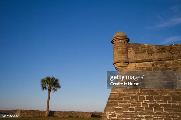 castillo de san marcos - castillo de san marcos stock pictures, royalty-free photos & images