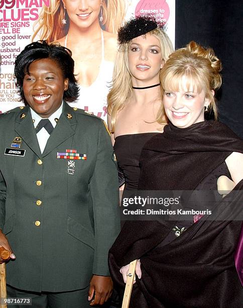 Army Specialist Shoshana Johnson, Britney Spears and U.S. Army Private Jessica Lynch