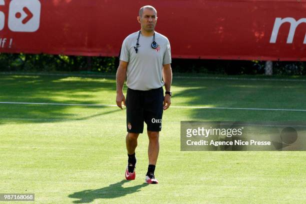 Leonardo Jardim coach of Monaco during first training session of new season 2018/2019 on June 29, 2018 in Monaco, Monaco.