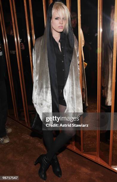 Becka Diamond attends the after party for NOWNESS & Arthouse Films' special screening of Jean-Michel Basquiat: The Radiant Child at the Top of The...
