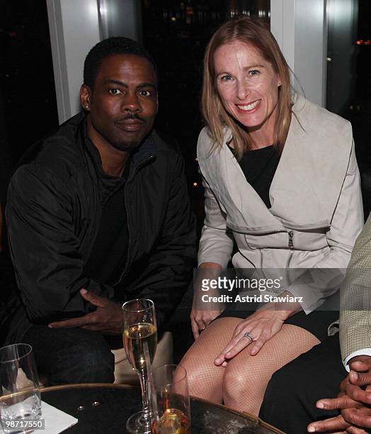 Actor Chris Rock and director Tamra Davis attend the after party for NOWNESS & Arthouse Films' special screening of Jean-Michel Basquiat: The Radiant...
