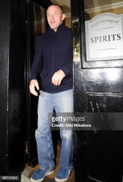 Guy Ritchie departs the Punch Bowl pub on November 3, 2009 in London, England.