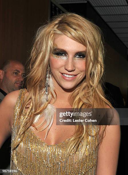 Singer Ke$ha attends the 52nd Annual GRAMMY Awards held at Staples Center on January 31, 2010 in Los Angeles, California.