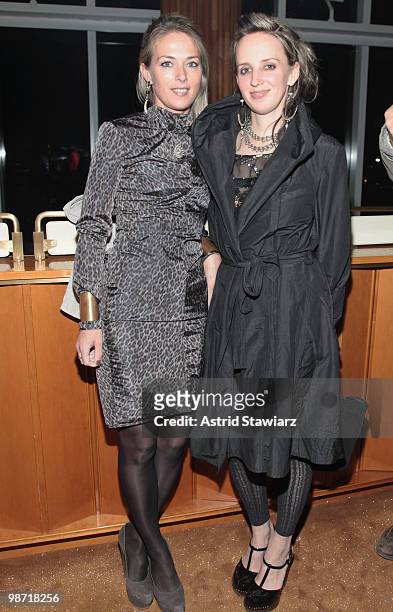 Elise Overland and Hope Antherton attend the after party for NOWNESS & Arthouse Films' special screening of Jean-Michel Basquiat: The Radiant Child...