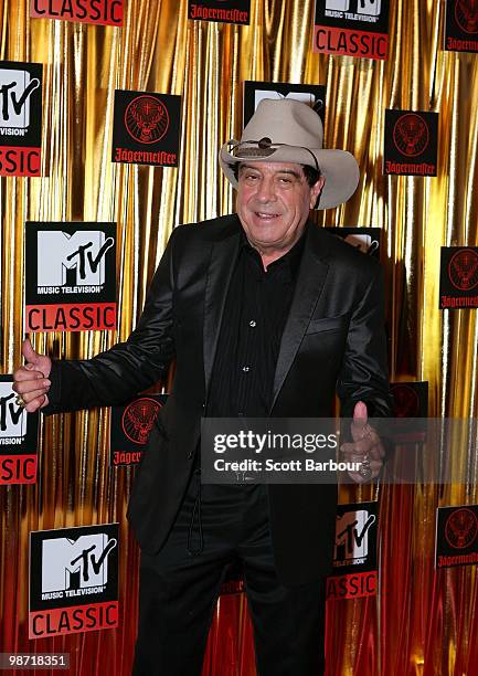 Music commentator Molly Meldrum arrives at the "MTV Classic: The Launch" music event at the Palace Theatre on April 28, 2010 in Melbourne, Australia....