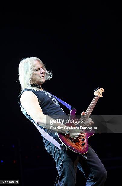 Steve Morse of Deep Purple performs on stage during their concert at the Sydney Entertainment Centre on April 28, 2010 in Sydney, Australia.