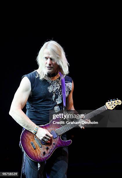 Steve Morse of Deep Purple performs on stage during their concert at the Sydney Entertainment Centre on April 28, 2010 in Sydney, Australia.