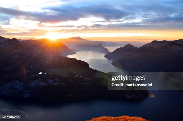 Stoos Ridge Sunset Stoos Photos and Premium High Res Pictures - Getty Images