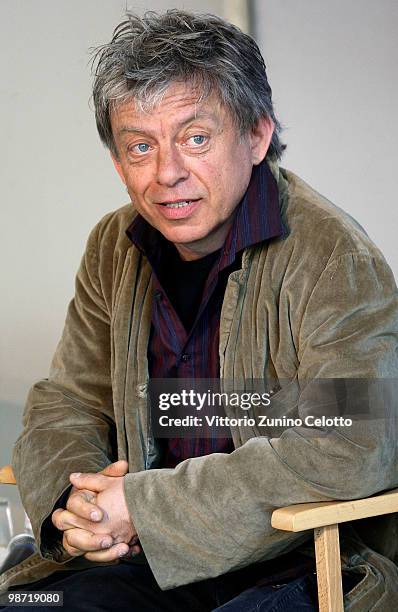 Actor Paolo Rossi attends 'Il Mistero Buffo' Press Conference held at Il Piccolo Teatro on April 28, 2010 in Milan, Italy.