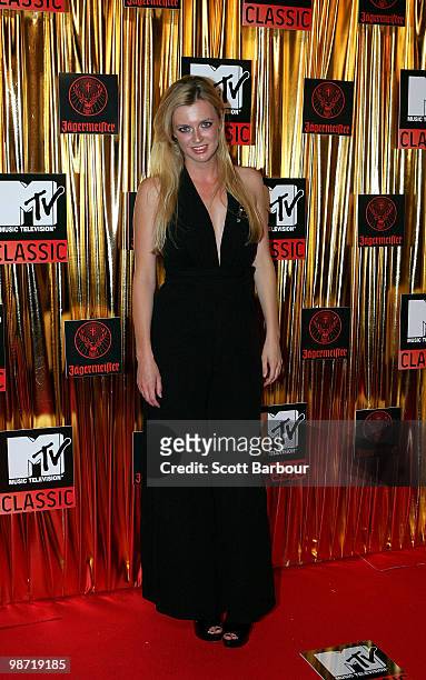 Actress Gracie Otto arrives at the "MTV Classic: The Launch" music event at the Palace Theatre on April 28, 2010 in Melbourne, Australia. The event...