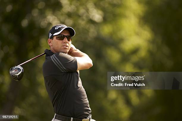 Sergio Garcia in action during Thursday play at TPC Louisiana. Avondale, LA 4/22/2010 CREDIT: Fred Vuich