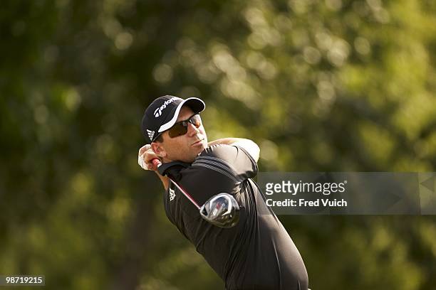 Sergio Garcia in action during Thursday play at TPC Louisiana. Avondale, LA 4/22/2010 CREDIT: Fred Vuich