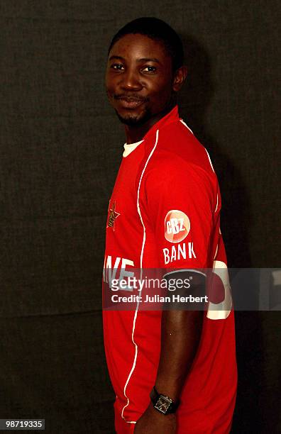 Tatenda Taibu of The Zimbabwe Twenty20 squad poses for a portrait on April 26, 2010 in Gros Islet, Saint Lucia.
