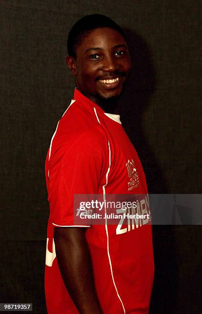 Tatenda Taibu of The Zimbabwe Twenty20 squad poses for a portrait on April 26, 2010 in Gros Islet, Saint Lucia.