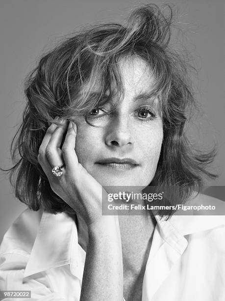 Actress Isabelle Huppert at a portrait session in 2009 for Madame Figaro Magazine. Published image. CREDIT MUST READ: Felix...