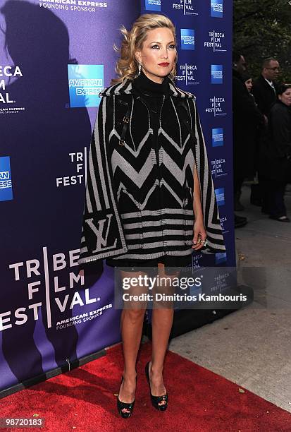 Kate Hudson attends the "The Killer Inside Me" premiere during the 9th Annual Tribeca Film Festival at the SVA Theater on April 27, 2010 in New York...