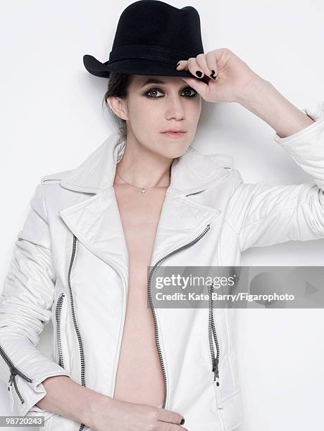 Singer and actress Charlotte Gainsbourg poses at a portrait session for Madame Figaro Magazine in 2009. PUBLISHED IMAGE. CREDIT MUST READ: Kate...