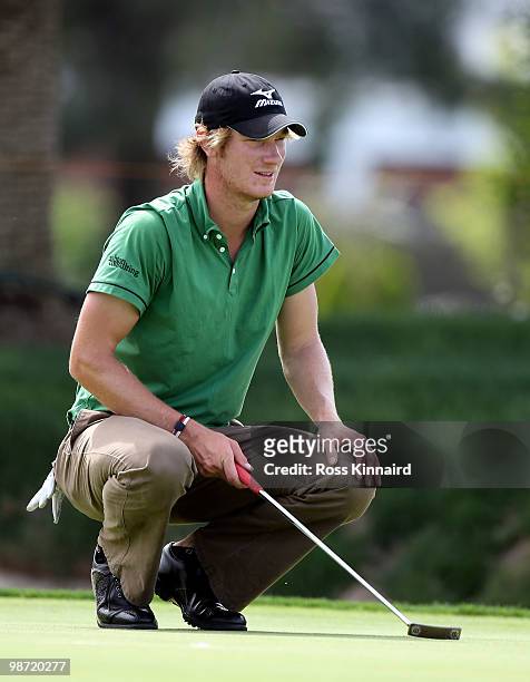 Chris Wood of England during the pro-am event prior to the Open de Espana at the Real Club de Golf on April 28, 2010 in Seville, Spain.