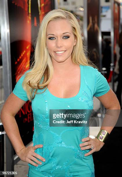 Kendra Wilkinson arrives at the Los Angeles premiere of "A Nightmare On Elm Street" held at Grauman's Chinese Theatre on April 27, 2010 in Hollywood,...