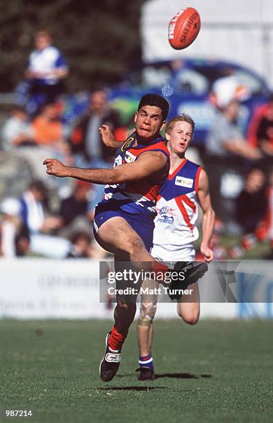 Joseph Bray of NSW/ACT Rams in action during the TAC Cup match between the NSW/ACT Rams and the Gippsland Power, prior to the AFL match between the...