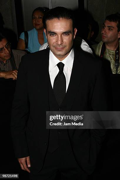 Mexican actor Mauricio Islas walks by the Red carpet during the Ceremony of the 40th Diosas de Plata awards of the Mexican Cinema at the Telmex...