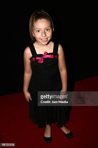Mexican actress Alondra Guadarrama, nominated for the Best Child Actress Award for her work at the movie Secretos de Familia, walks by the Red carpet...
