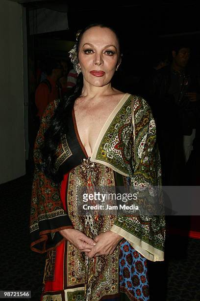 Mexican actress Sasha Montenegro during the Red carpet of the Ceremony of the 40th Diosas de Plata awards of the Mexican Cinema at the Telmex Theatre...
