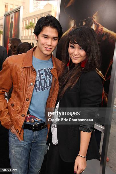 Booboo Stewart and Fivel Stewart at the World Premiere of Warner Bros. Pictures 'A Nightmare on Elm Street' on April 27, 2010 at Grauman's Chinese...