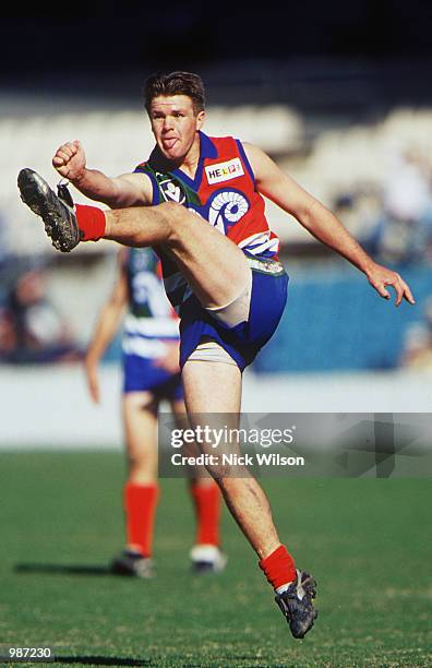 Adam Schneider of the NSW/ACT Rams in action during the TAC Cup match between the NSW/ACT Rams and the Gippsland Power, prior to the AFL match...
