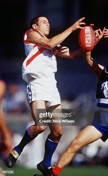 Rodney Love of the Gippsland Power in action during the TAC Cup match between the NSW/ACT Rams and the Gippsland Power, prior to the AFL match...