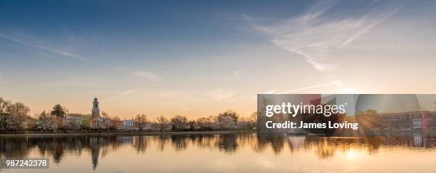 byrd park sunrise april 3rd 2015 - james byrd stock pictures, royalty-free photos & images