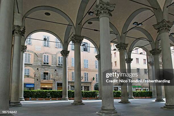 loggia del mercato nuovo (loggia del porcellino), florence, unesco world heritage site, tuscany, italy - nuovo stock-fotos und bilder