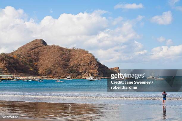 beach front, san juan del sur, nicaragua, central america - san juan del sur stockfoto's en -beelden
