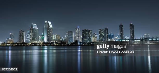 san diego skyline - river clyde - fotografias e filmes do acervo