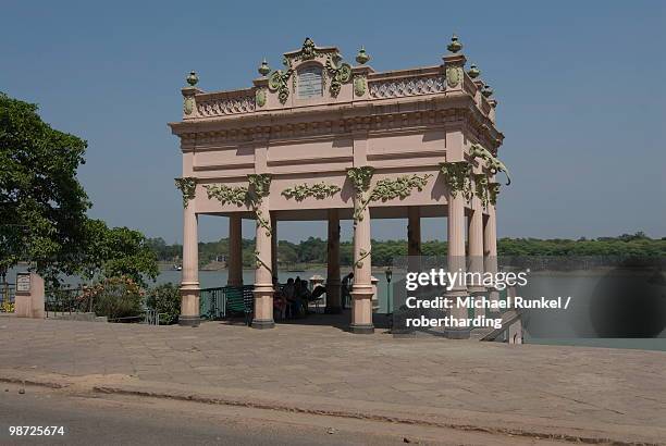 old danish pier, hooghly river, west bengal, india, asia - hooghly river stock pictures, royalty-free photos & images