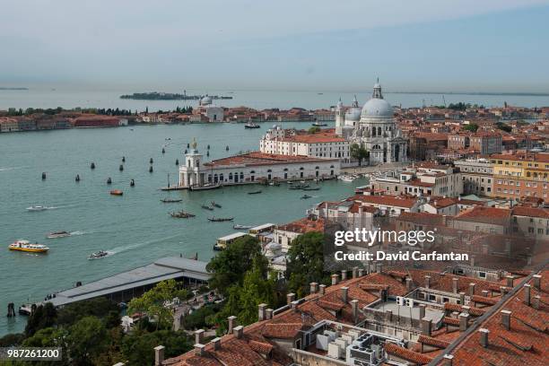 venise from the campanile - venise imagens e fotografias de stock