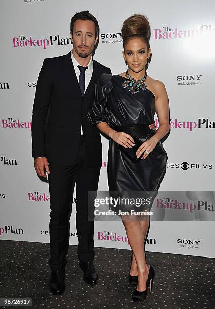 Actor Alex O'Loughlin and actress Jennifer Lopez attends 'The Back Up Plan' film premiere at the Vue Leicester Square on April 28, 2010 in London,...