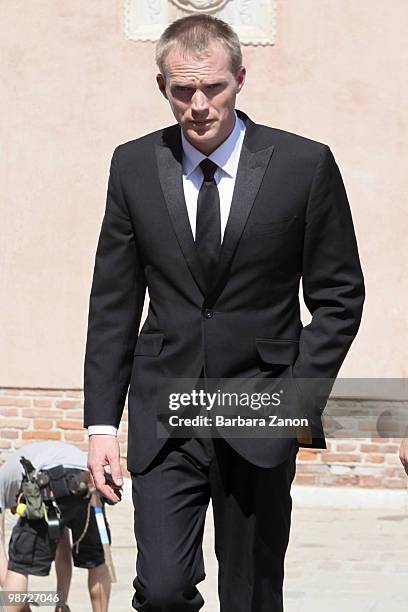 Actor Paul Bettany is seen on April 28, 2010 in Venice, Italy.