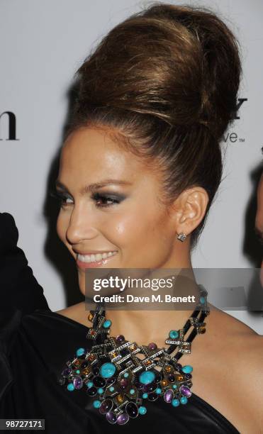 Jennifer Lopez attends the UK film premiere of 'The Back-Up Plan' at Vue West End on April 28, 2010 in London, England.