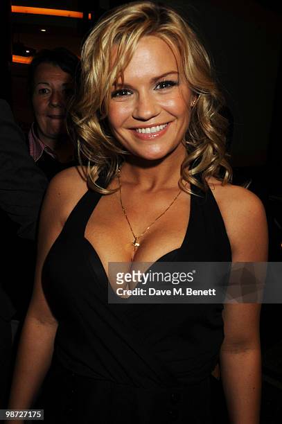 Kerry Katona attends the UK film premiere of 'The Back-Up Plan' at Vue West End on April 28, 2010 in London, England.