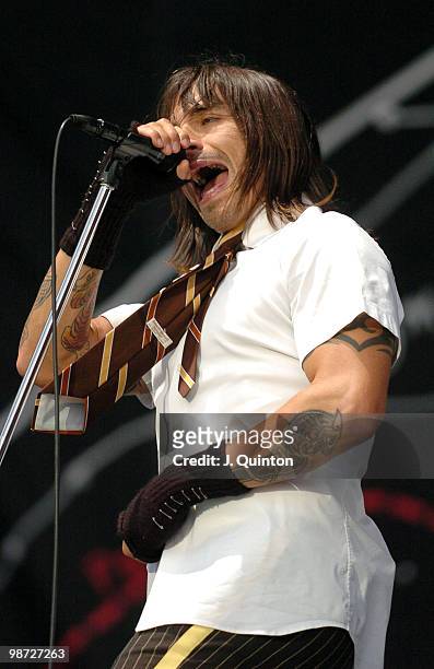 Anthony Kiedis of the Red Hot Chili Peppers