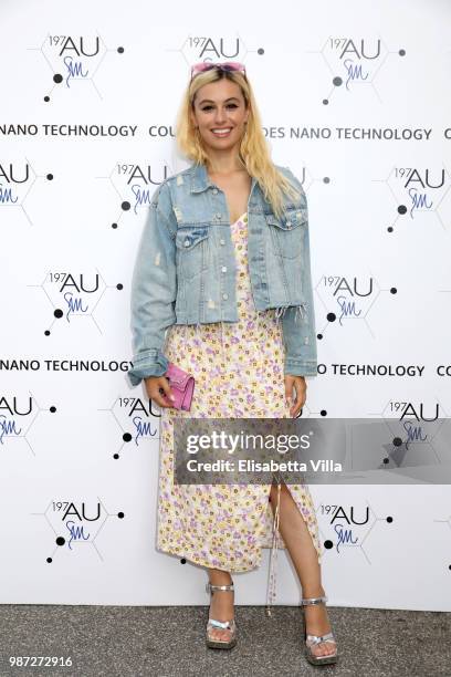 Marta Pozzan attends Sfilata AU197SM AltaRoma on June 29, 2018 in Rome, Italy.