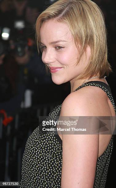 Abbie Cornish attends the premiere of "The Killer Inside Me" during the 2010 Tribeca Film Festival at the School of the Visual Arts theater on April...