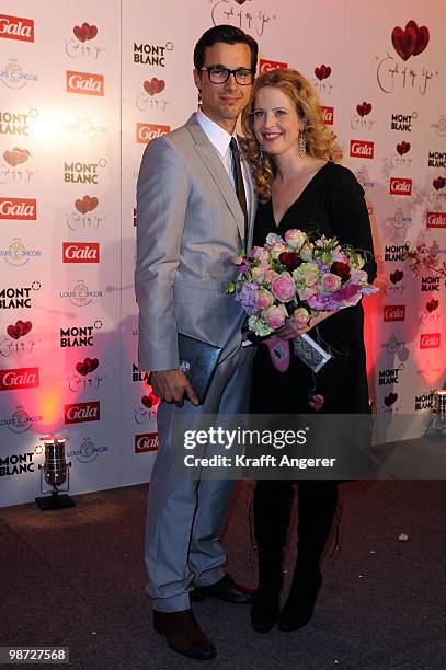 Actress Diana Amft and actor Florian David Fitz pose at the GALA Couple of the Year Event on April 28, 2010 in Hamburg, Germany.