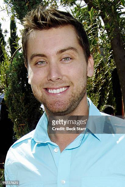 Singer Lance Bass attends the 8th Annual GLEH Garden Party on October 11, 2009 in Los Angeles, California.