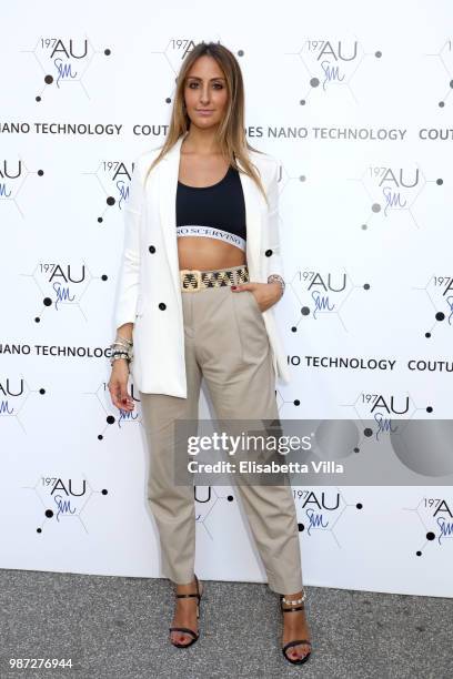 Elisa Taviti attends Sfilata AU197SM AltaRoma on June 29, 2018 in Rome, Italy.