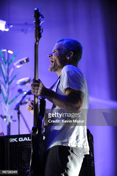Flea of Atoms for Peace performs during the Day 3 of the Coachella Valley Music & Arts Festival 2010 at the Empire Polo Field on April 18, 2010 in...